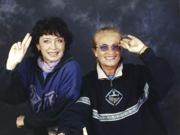 Veronique et Davina lors d'un portrait au début des années 90.