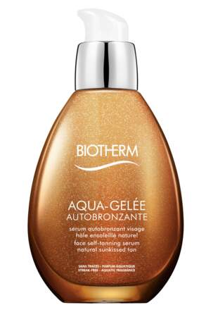 Aqua Gelée Autobronzante, Biotherm, 35€ les 50ml en parfumerie et parapharmacie