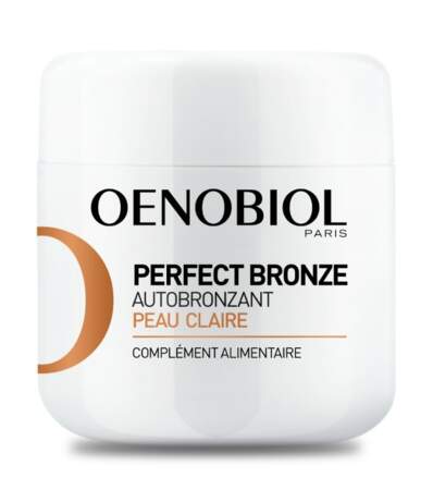 Perfect Bronze Autobronzant, Oenobiol, 23€ les 30 capsules en (para)pharmacie