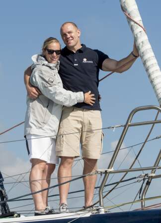 Zara Phillips et son mari Mike Tindall participent à l'Artemis Challenge sur l'Ile de Wight
