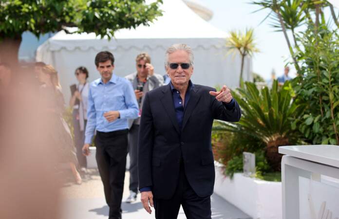 Michael Douglas assiste à un photocall pour la Palme d'Or honorifique du 76ème festival annuel du film de Cannes, le mardi 16 mai 2023