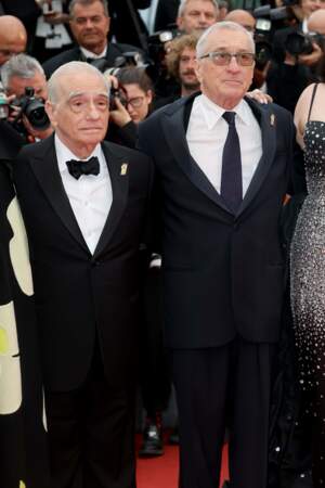 Martin Scorsese et Robert De Niro à la montée des marches du film Killers of the Flower Moon de Martin Scorsese à la 76e édition du Festival de Cannes le 20 mai 2023