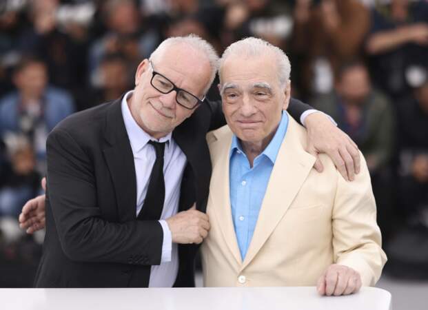 Thierry Frémaux et Martin Scorsese pour le photocall de "Killers Of The Flower Moon", 21 mai 2023