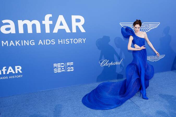 Coco Rocha assiste au gala de l’AmFar 2023 à l’Hôtel du Cap-Eden-Roc, en marge du 76ème Festival International du Film de Cannes, le 25 mai 2023. 