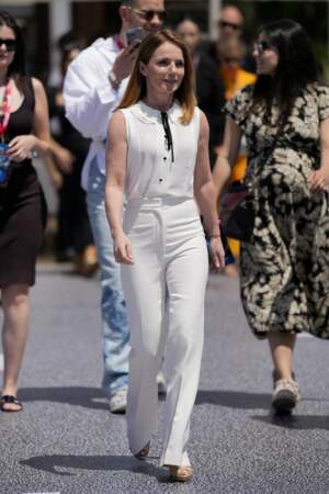 Geri Halliwell éblouissante dans un total look blanc pour assister au  photocall du film "Gran Turismo" au 76e Festival de Cannes, le 26 mai 2023