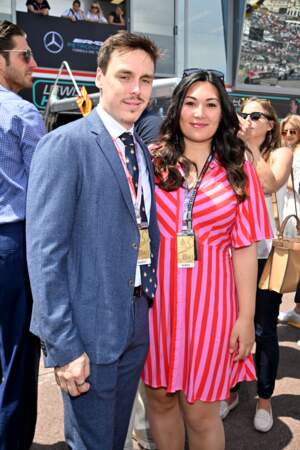 Louis Ducruet et sa femme Marie lors du 80e Grand Prix de Monaco le 28 mai 2023