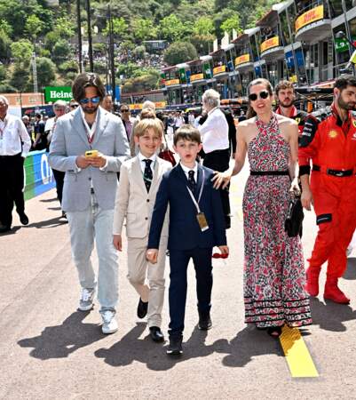 La famille princière de Monaco lors du 80ème Grand Prix de Monaco de Formule 1 à Monaco