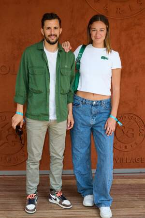 Neyjib Si Ahmed et Zoé Marchal au village lors des Internationaux de France de tennis de Roland Garros 2023, à Paris, le 6 juin 2023.