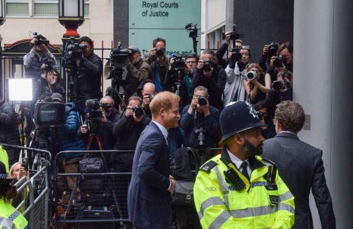 Le prince Harry, duc de Sussex, arrive au tribunal à Londres, le 6 juin 2023