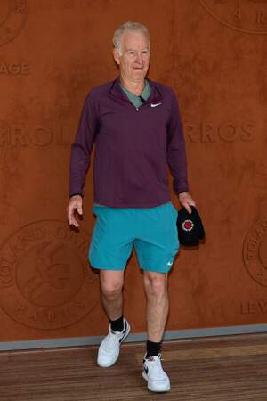 John McEnroe au village lors des Internationaux de France de tennis de Roland Garros 2023, à Paris, le 6 juin 2023.