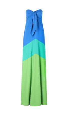 Robe multicolore encolure nouée, Mango X Simon MILLER, 99,99€