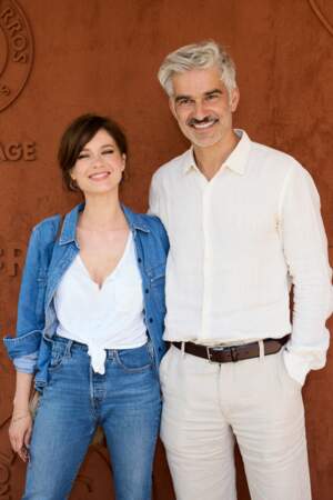 François Vincentelli et Alice Dufour réunis au village des Internationaux de France de Tennis de Roland Garros. à Paris, le 31 mai 2023.