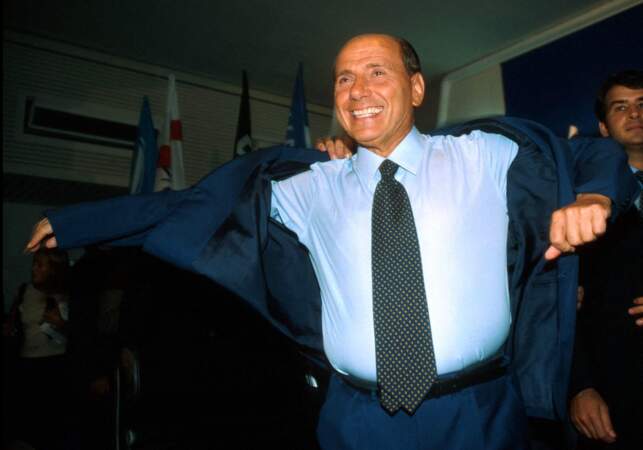 Silvio Berlusconi, capturé ici à Bari, le 14 septembre 2000.