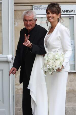 Mariage de Claude Lelouch et Valérie Perrin à la mairie du 18 eme arrondissement de Paris le 17 juin 2023