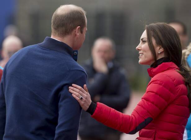 Le prince William, duc de Cambridge, Catherine Kate Middleton au "2017 Money London Marathon Training Day" au parc olympique Reine Elizabeth à Londres, le 5 février 