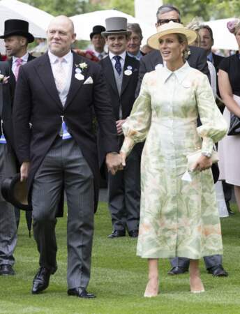 Mike Tindall et sa femme Zara Tindall - Premier jour de la course hippique Royal Ascot 2023.
