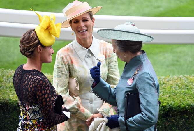 Zara Tindall et la princesse Anne d'Angleterre - Premier jour de la course hippique Royal Ascot 2023
