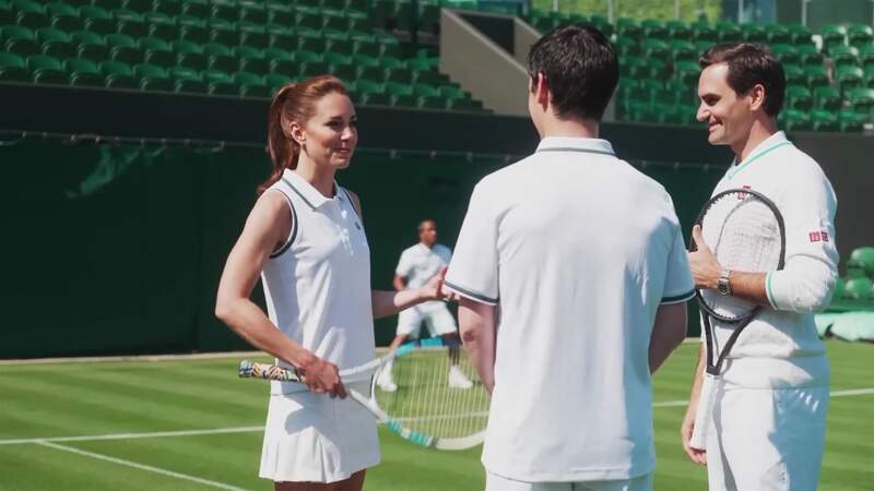 Kate Middleton affronte Roger Federer, le 25 juin 2023