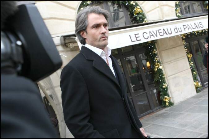Stéphane Delajoux photographié à la sortie d'un restaurant à Paris, en 2009.