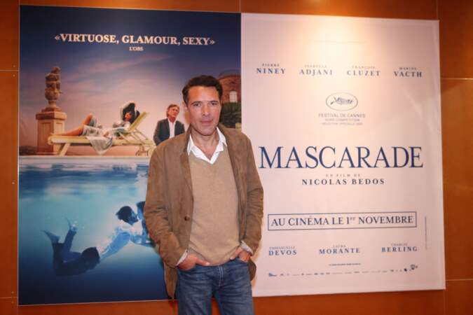 Nicolas Bedos lors de la présentation du film "Mascarade" au cinéma UGC Ciné Cité de Bordeaux, en 2021. 
