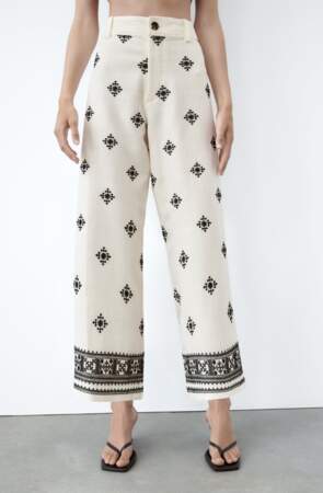Pantalon en lin, Zara, 30€ au lieu de 40€