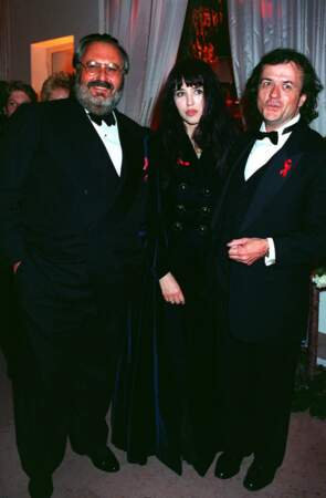 Gianfranco Ferre, Isabelle Adjani et Patrice Chéreau au Festival de Cannes en 1994 pour le film "La Reine Margot"