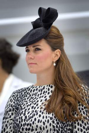 Kate Middleton et son side hair à Southampton, le 13 juin 2012