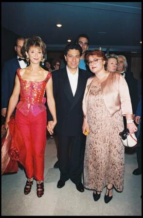 Christian Clavier et son ex-compagne Marie-Anne Chazel, en compagnie de Josiane Balasko