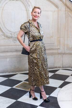 Lucie de la Falaise au défilé Dior, collection Couture automne-hiver 2024 lors de la Fashion Week de Paris, le 3 juillet 2023.
