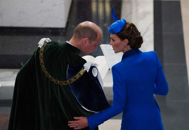 Lors de la cérémonie nationale d'action de grâce à la cathédrale Saint-Gilles, le 5 juillet 2023, Kate Middleton a eu un geste inattendu pour son époux le prince William