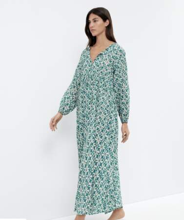 OYSHO - robe tunique 100% coton imprimé à 49,99€