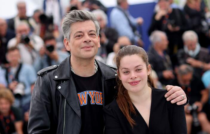 Benjamin Biolay et sa fille Anna Biolay au Festival de Cannes, en mai 2023