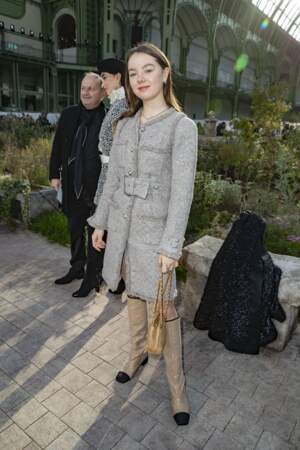 Alexandra de Hanovre choisit le tweed pour assister au défilé Chanel - collection Couture printemps-été 2020