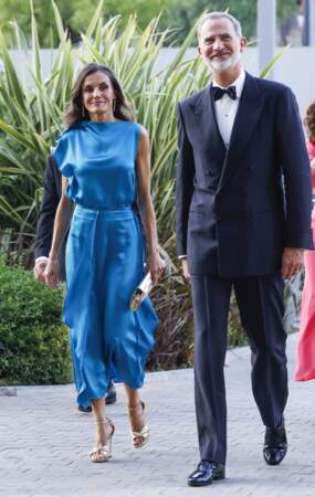 Le roi Felipe VI et la reine Letizia d’Espagne, à la remise des prix journalistiques à Madrid