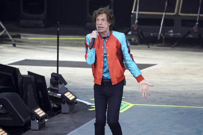 Les Rolling Stones, avec Mick Jagger, en concert à Berlin, le 3 août 2022. 