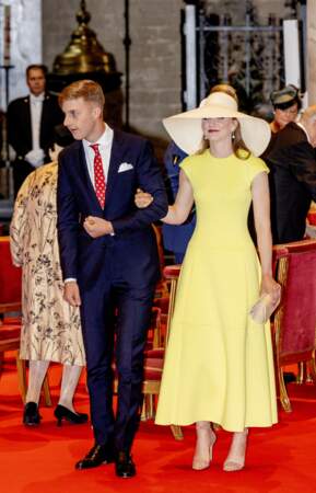 Les enfants aînés de la monarchie belge, la princesse Elisabeth et le prince Emmanuel, ne sont pas passés inaperçus lors de la Fête Nationale, à Bruxelles, le 21 juillet 2023.