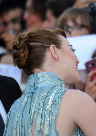 Le chignon twisté d'Emma Stone à la Mostra de Venise en 2016