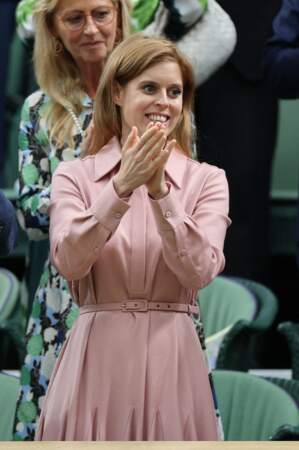 La princesse Béatrice dans les tribunes de Wimbledon en 2023