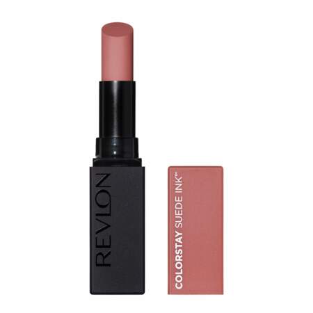 Rouge à lèvres ColorStay Suede Ink™, Revlon, 11,99€ en grandes surfaces, chez Monoprix et sur amazon.fr