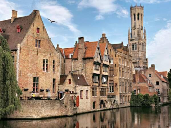 Bruges, Belgique (21 touristes par habitant)