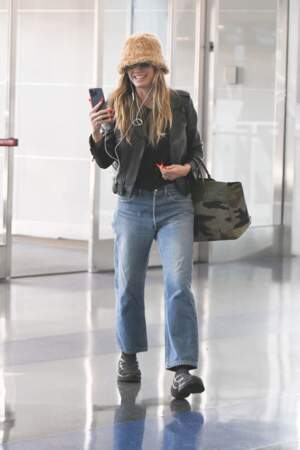 Heidi Klum à l'aéroport JFK de New York