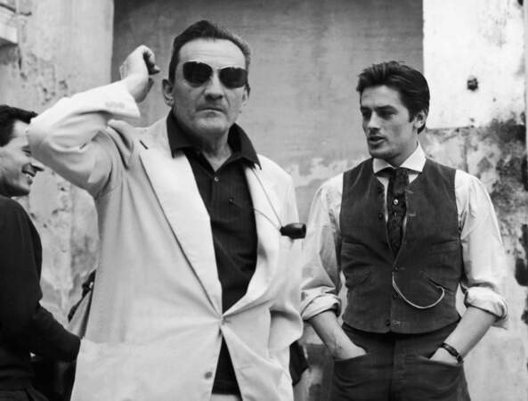 Luchino Visconti et Alain Delon en 1962 