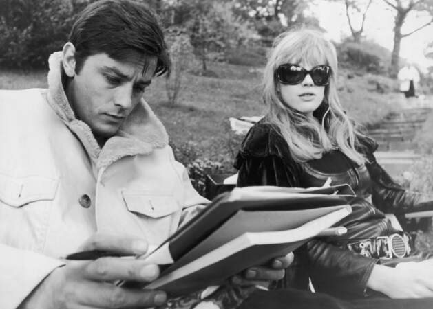 Alain Delon et Marianne Faithfull en 1967 