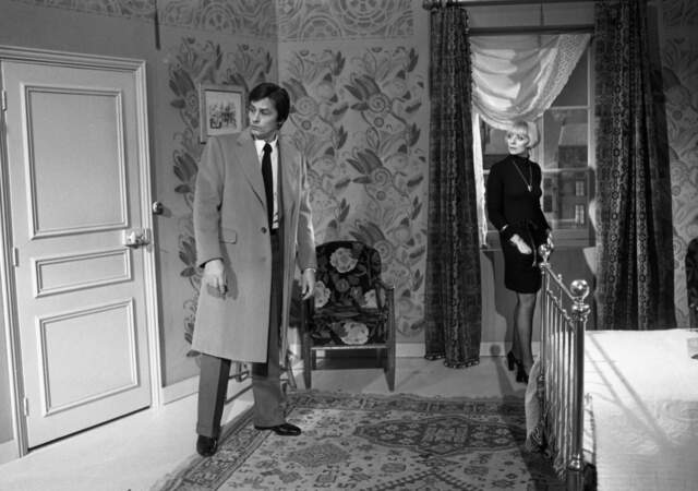 Alain Delon et Annie Cordy sur le plateau de l'émission des Carpentier en novembre 1978