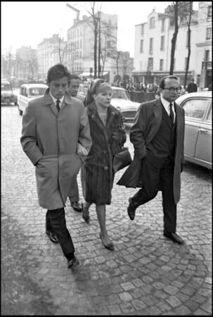 Alain Delon et Line Renaud en 1967