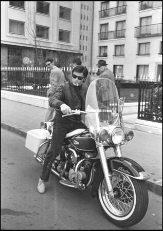 Alain Delon en biker