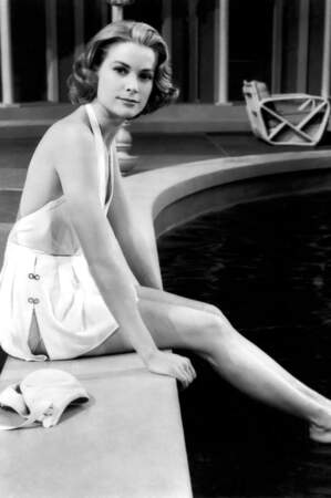 Grace Kelly en tenue de bain blanche