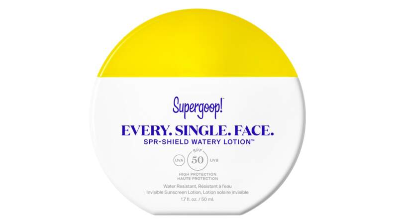 Lotion solaire invisible Every.Single.Face SPF 50 de Supergoop !
