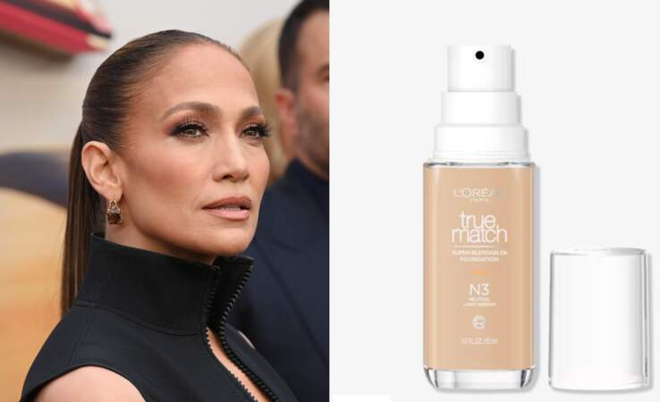 Jennifer Lopez et son fond de teint L'Oréal Paris, True Match à 14,90 €
dans les boutiques Nocibé