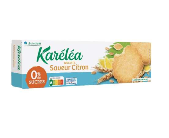 Biscuits Saveur Citron Sans Sucres, Karéléa, 2,95€